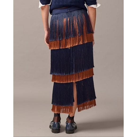 J.Crew Collection tiered fringe skirt - Picture 11 of 14